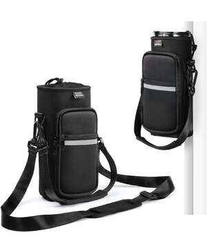 NATURE PIONEOR Water Bottle Carrier Holder Sleeve with Adjustable Strap 25 oz, I